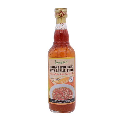 Longdan Fish Sauce Garlic & Chilli 500ml