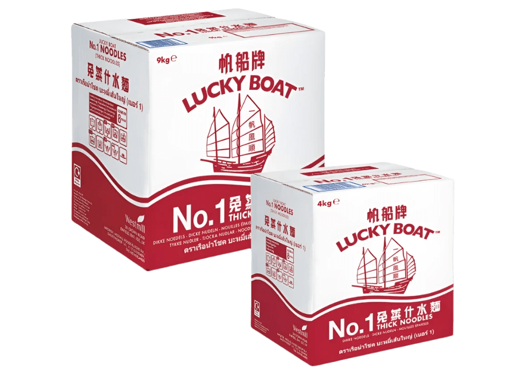 Lucky Boat No.1 Thick Noodles - The Tasty Wok