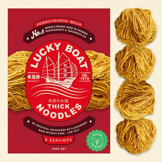 Lucky Boat No.1 Thick Noodles - The Tasty Wok