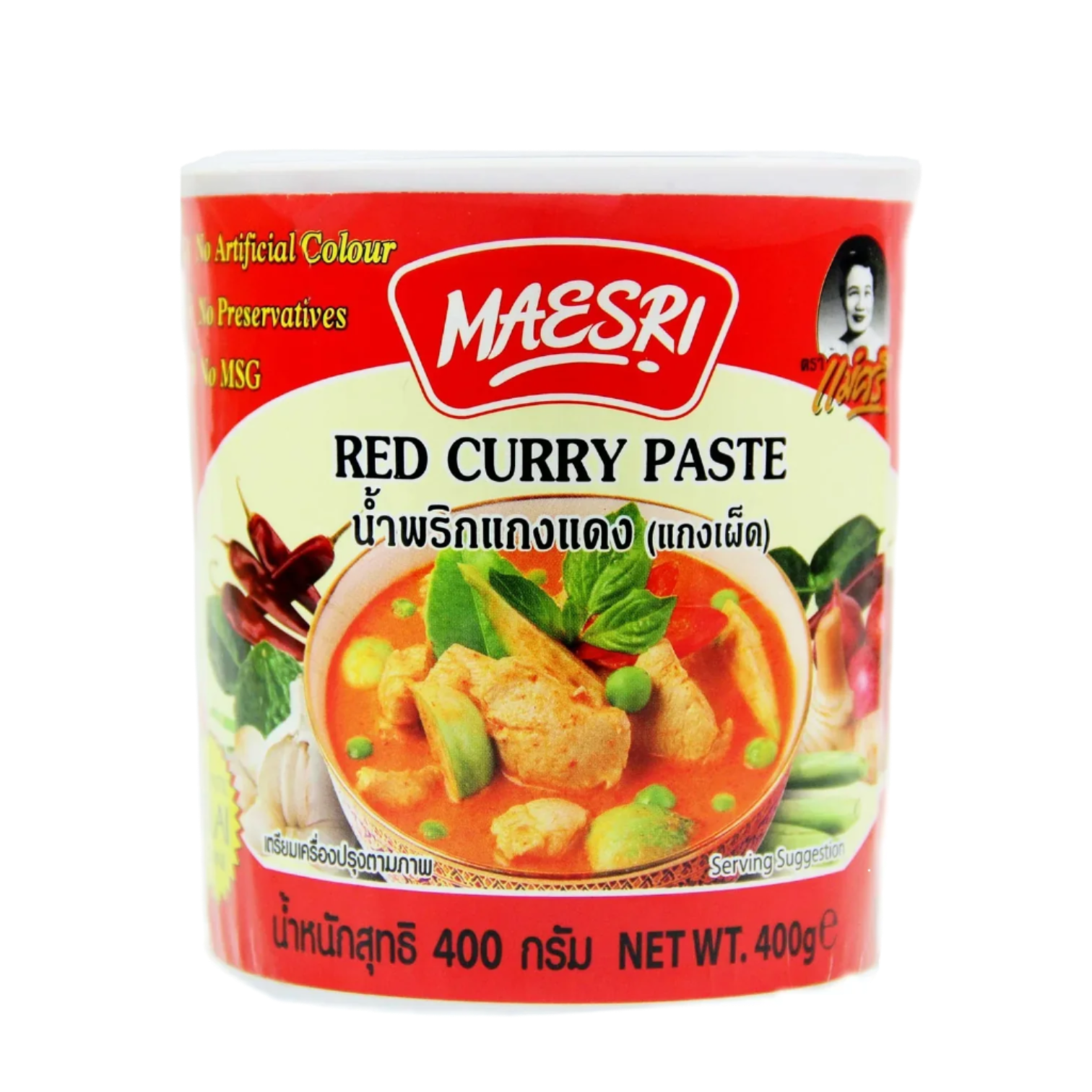 Maesri Red Curry Paste 400g