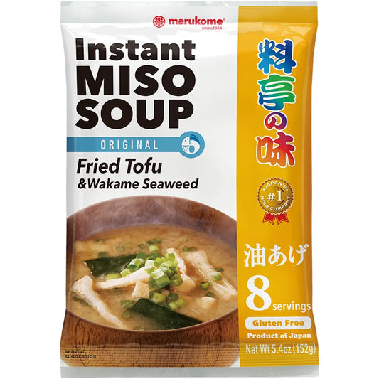 Instant Miso Soup with Tofu & Wakame Seaweed
