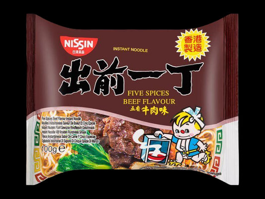Nissin Five Spices Beef Flavour Instant Boodles 100g