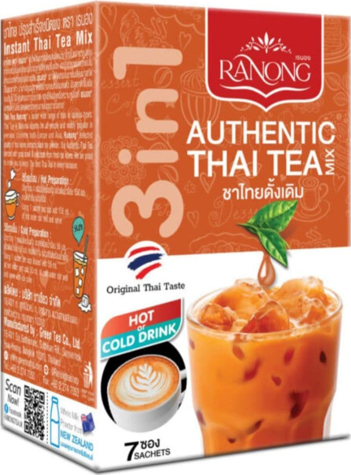 Ranong Authentic Thai Tea Mix 7 Sachets Of 30g