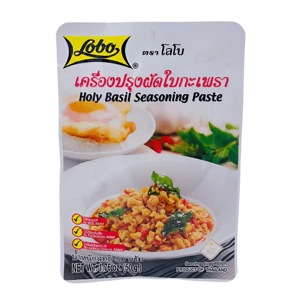 THAI HOLY BASIL SEASONING PASTE 50G - The Tasty Wok