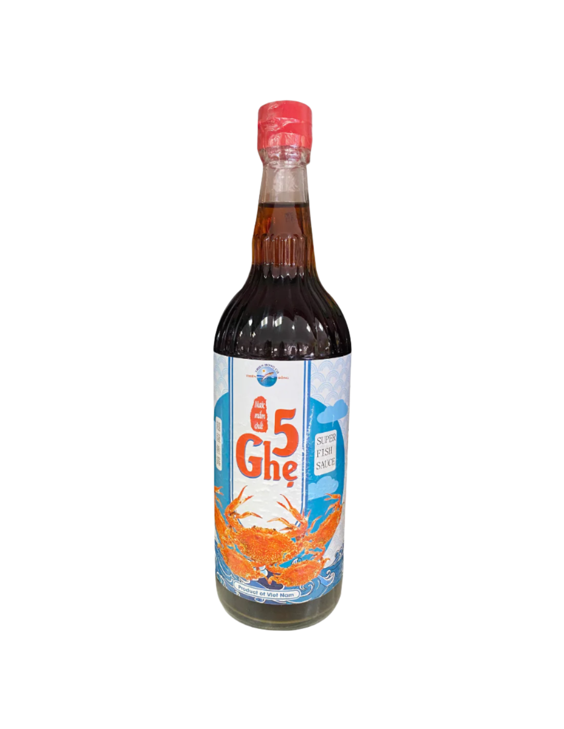 Thien Hong Super Fish Sauce, specifically the "5 Ghe" variety, in a 750ml