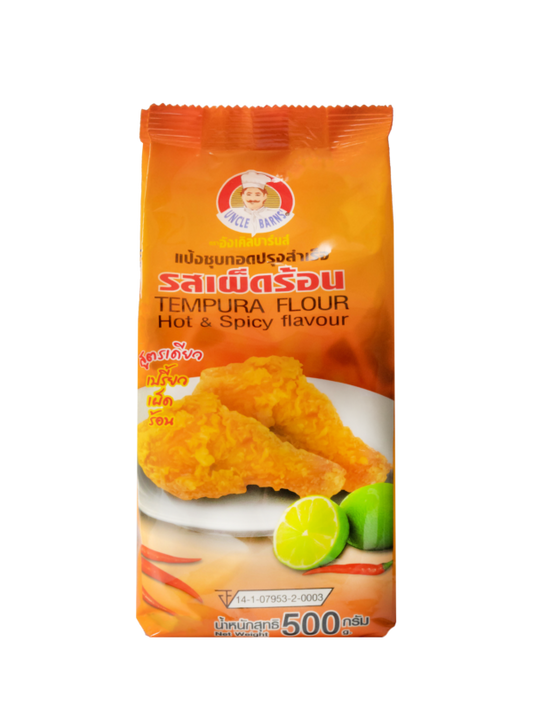 Uncle Barns Tempura Flour Hot & Spicy Flavour 500g
